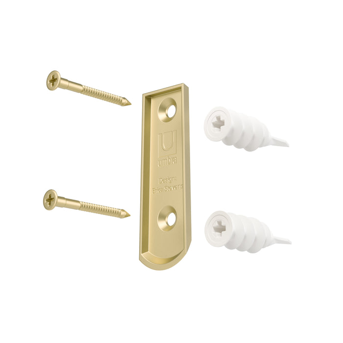  Tringle à rideaux extensible Ringlet de Umbra dorée de 1 po - 42 po à 120 po
