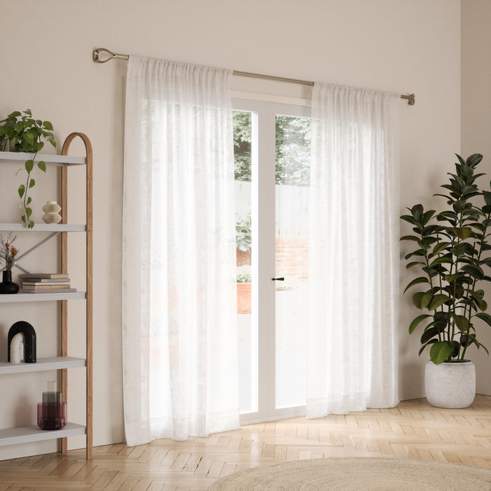  Tringle à rideaux extensible Loop de Umbra nickel de 1 po - 42 po à 120 po