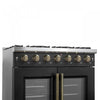 Forno Galiano 36" Black Gas Range, 4.32 cu.ft- FFSGS6444-30BLK | Cuisiniere a gaz noire Galiano 36 pouces, 4,32 pi³ – FFSGS6444-36BLK