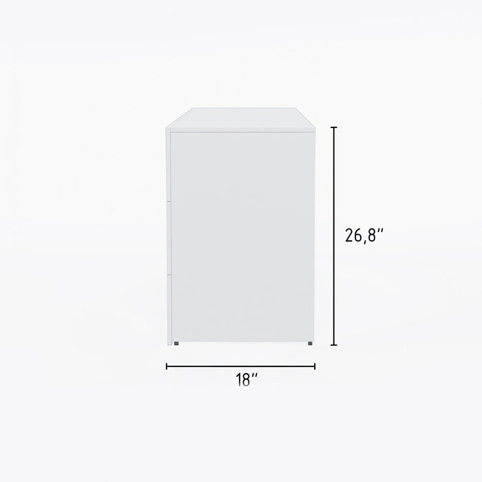 Commode James Nordika à 6 tiroirs - blanche