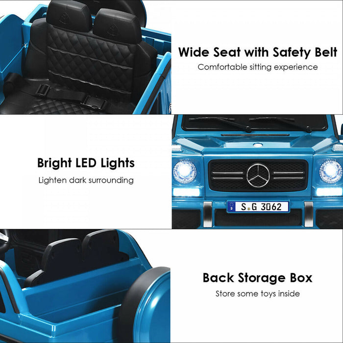 12v Autorise Mercedes-benz Enfants Roulent Sur La Voiture Rc Vehicules Motorises W / Trunk Navy