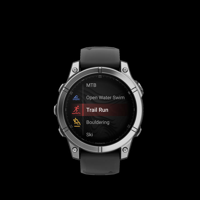  Stainless Steel With Black Silicone Band