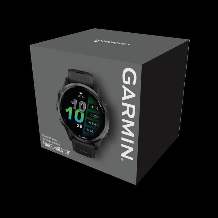 Montre Intelligente Garmin Forerunner 970 47 Mm, Amoled, Titane Gris Carbone, Suivi De Fitness Gps, Course, Triathlon, Autonomie De 15 Jours