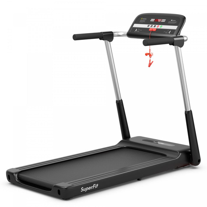 Tapis De Course Electrique 2.25 Hp Costway, Pliable A Led Avec Controle D'application Officielle Costway