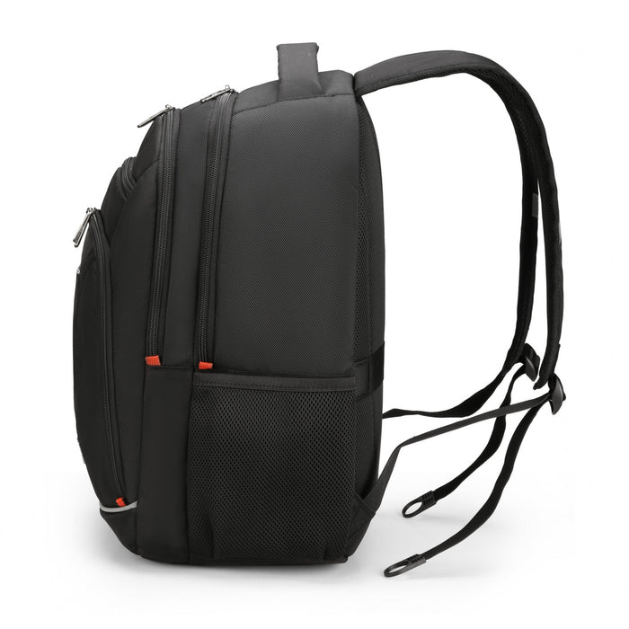 Sac a dos scolaire Swissdigital Sursee – Sac pour ordinateur portable de 17\", SDD Finder, systeme Add-A-Bag, bord reflechissant, maille respirante, pret pour le voyage