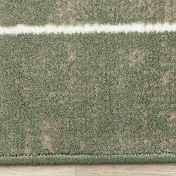 Carpette Forte à motif de terrain de soccer pour enfants - 5 pi 3 po x 7 pi 5 po