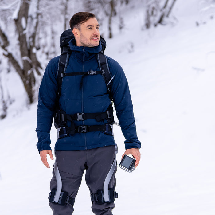 Hypershell X Pro - Exosquelette Portatif IA 800 W, Jambes Robotiques Bioniques, Aide a la Marche pour Randonnee, Course, Cyclisme et Mobilite - Noir