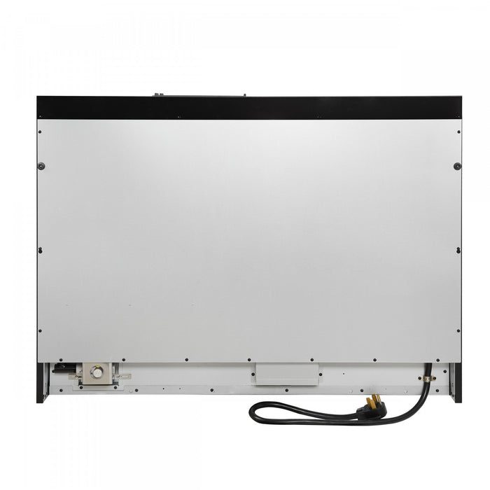 Cuisiniere a double combustible Antico de 48 pouces , noire, 5,5 pi³ four double - FFSGS6113-48BLK