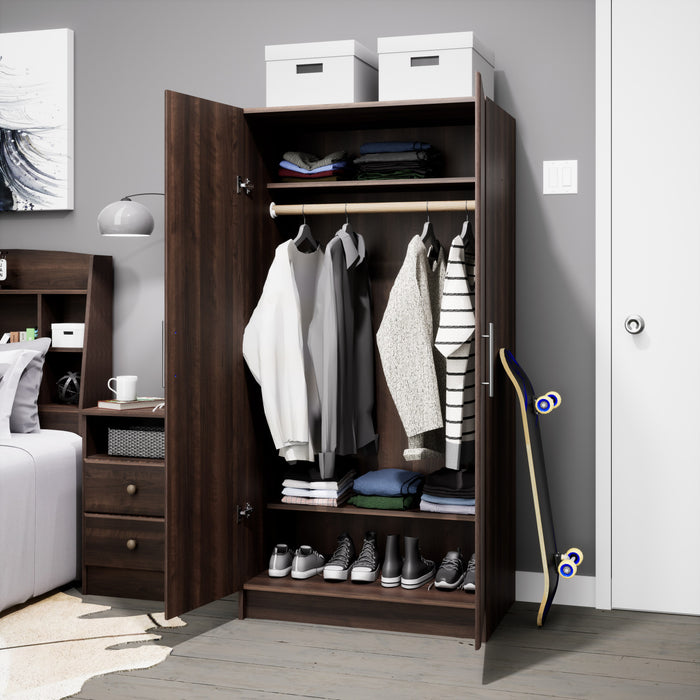Armoire-penderie Elite de 32 po - espresso