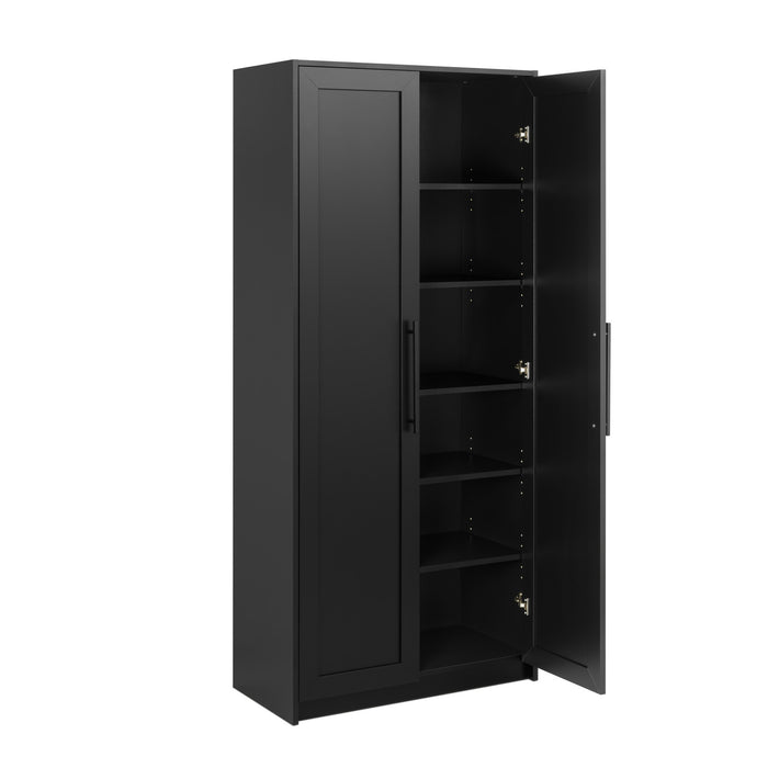 Armoire de rangement Elite Premium Home avec 5 tablettes - noire