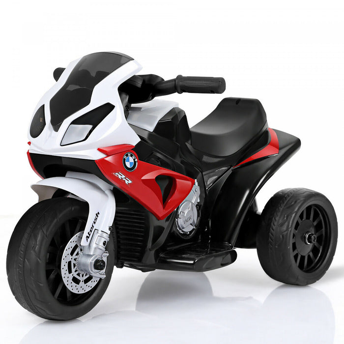 Costway Kids Ride On Motorcycle Bmw Autorise 6v Electrique 3 Roues Velo W / Musique Et Lumiere
