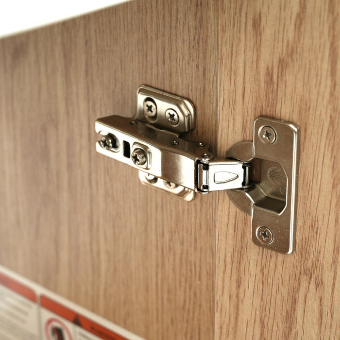 Evelyn Meuble-Lavabo Moderne avec Vasque en Ceramique et Rangement Intelligent, Naturel