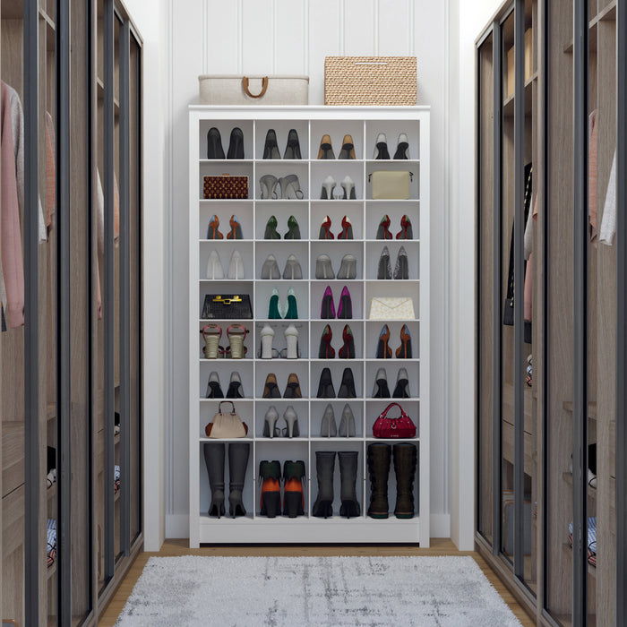 Support de rangement de Prepac pour 40 paires de chaussures - blanc