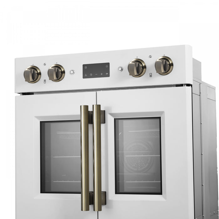 Four mural electrique double Asti 30 pouces, blanc, 7,36 pi³ - FBOEL1340-30WHT