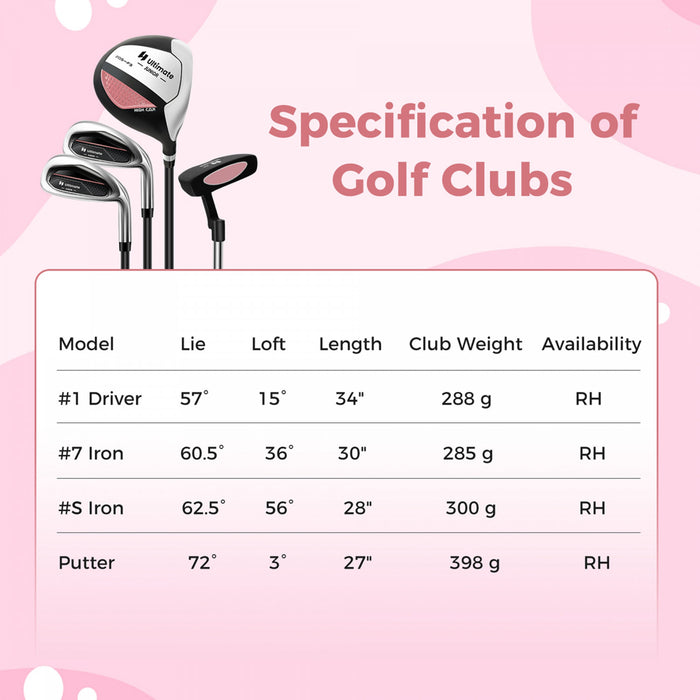 Ultimate Kids Golf Practice Set Junior Complete Golf Club Set Pour Enfants Ages De 8 A 10 Ans