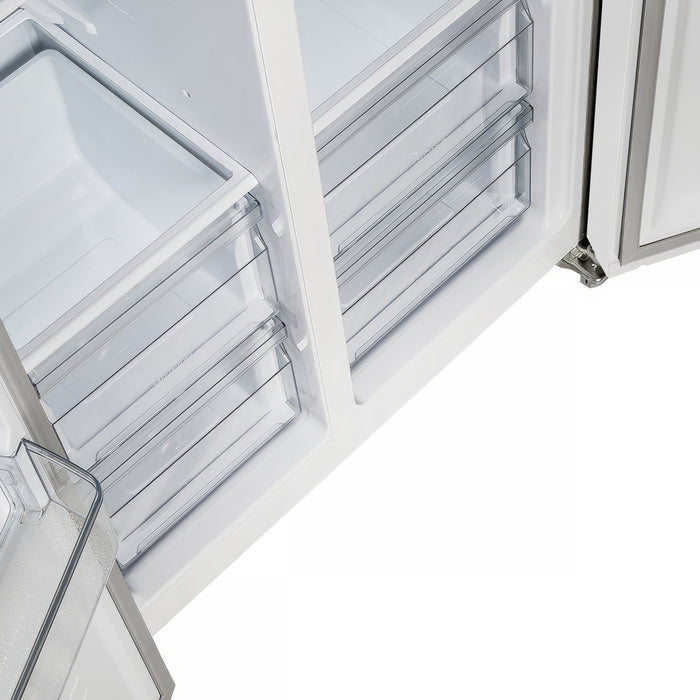Refrigerateur cote a cote Salerno en blanche de 33 po, 15,6 pi³ - FFRBI1805-33WHT