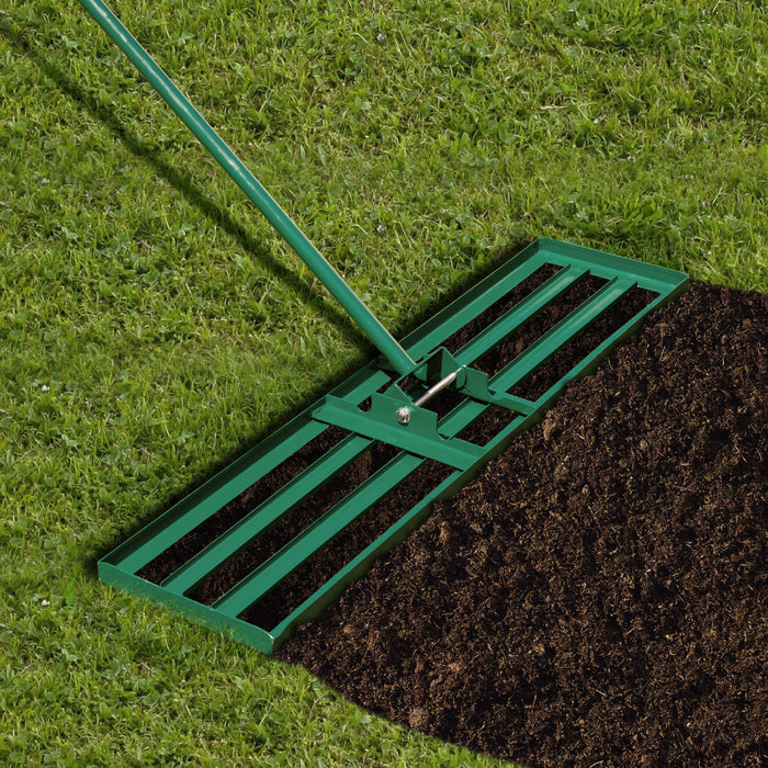 Costway Pelouse Nivelage Rake 36 \"x 10\" Outil De Pelouse De Niveau Pour Jardin Arriere-cour / Pelouse