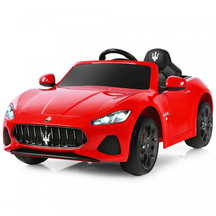 12v Enfants Ride On Car Maserati Grancabrio Sous Licence Avec Telecommande Et Musique Rouge