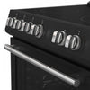 Leonardo Espresso 30" Slide-In Electric Range in Black 5.0 cu. Ft. -FFSEL6022-30BLK | Cuisiniere electrique encastrable Leonardo Espresso 30 po, noire, 5 pi³ - FFSEL6022-30BLK