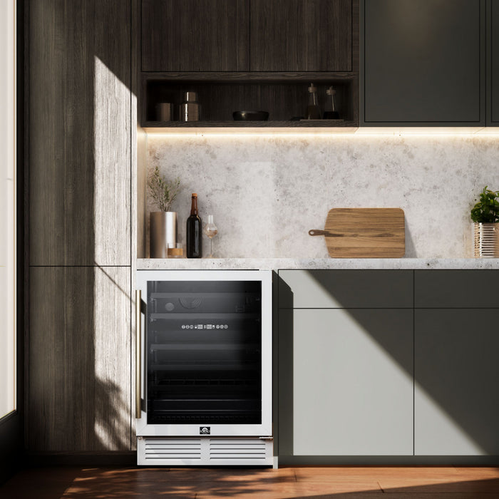 Refroidisseur a vin Bacchino de 24\",Blanc, capacite de 51 bouteilles,encastrable ou autonome-FWCDR6634-24WHT
