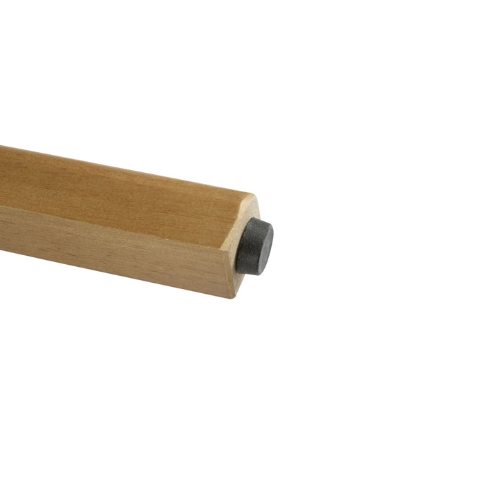 Bari – Lot de 4 tabourets de comptoir en bois d’hevea avec dossier en rotin et repose-pieds, finition noyer