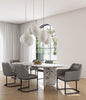 Serena Modern 6-Piece Dining Set in Taupe | Ensemble de salle a manger moderne Serena 6 pieces en taupe