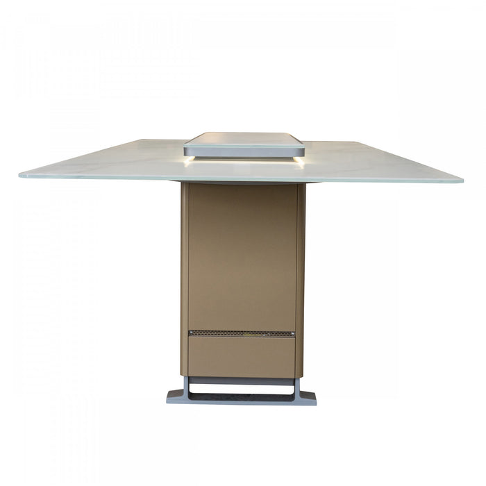 Table a manger intelligente Cinetico blanche, refrigerateur et congelateur de 5,3 pi³-FDTFR7044-86WHT