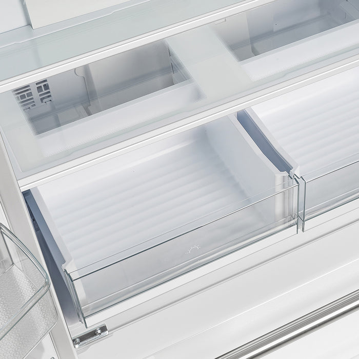 Refrigerateur Espresso Moena de 36 po a portes francaises, blanc, 19,2 pi³ – FFRBI1820-36WHT