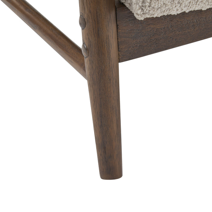 Harper Canape deux places compact moderne en tissu, amande