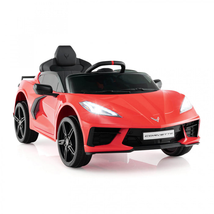 Costway 12v Electrique Enfants Rouler Sur La Voiture Avec Telecommande Sans Fil Connexion Lumieres Rouge