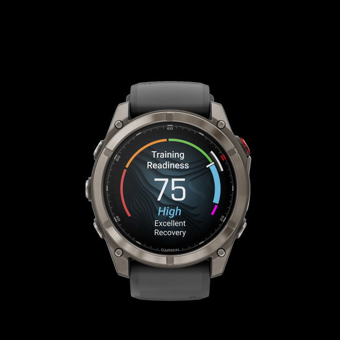 Montre intelligente Garmin Fenix 8 Pro 51 mm Graphite Premium - Vetement de performance, durabilite de lentille en saphir, previsions meteorologiques LTE, enregistrements de localisation, profils de triathlon