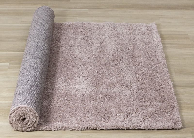 Tapis Taylor a poils longs confort rose, 7'10\" x 10'6\"