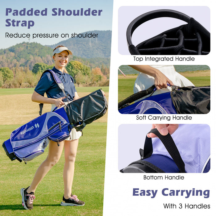 Ultimate Femmes Complete Golf Club Set Golf Club Package Set W / Capuchon De Pluie, Main Droite Violet