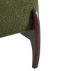 Coco Modern Boucle Lounge Chair with Solid Wood Frame, Green | Coco Fauteuil de Salon Moderne en Bouclette avec Cadre en Bois Massif, Vert