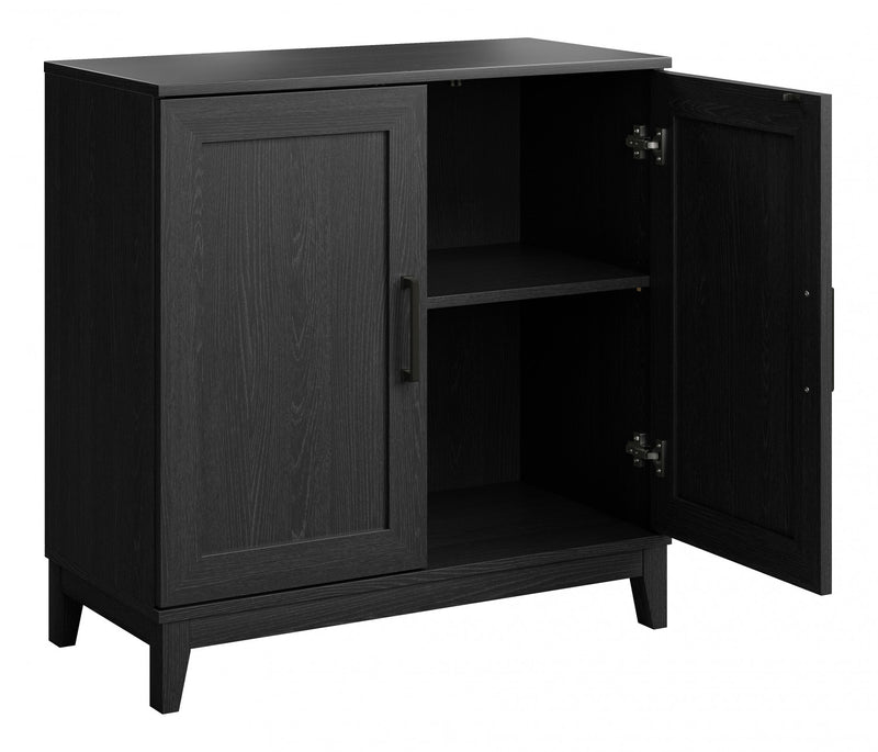 Modulr Armoire D’appoint A 1 Tablette Reglable – Chene Noir