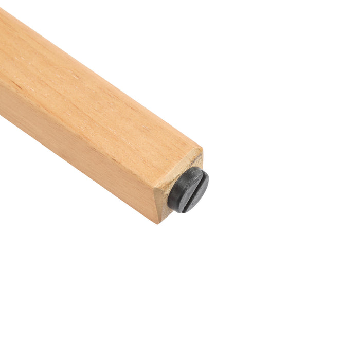 Tatti – Lot de 2 tabourets de comptoir en bois d’hevea avec dossier en cannage, couleur beige