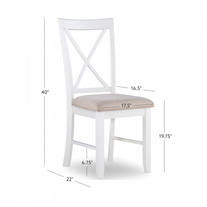 Chaise de salle à manger Jane en tissu brun - ensemble de 2