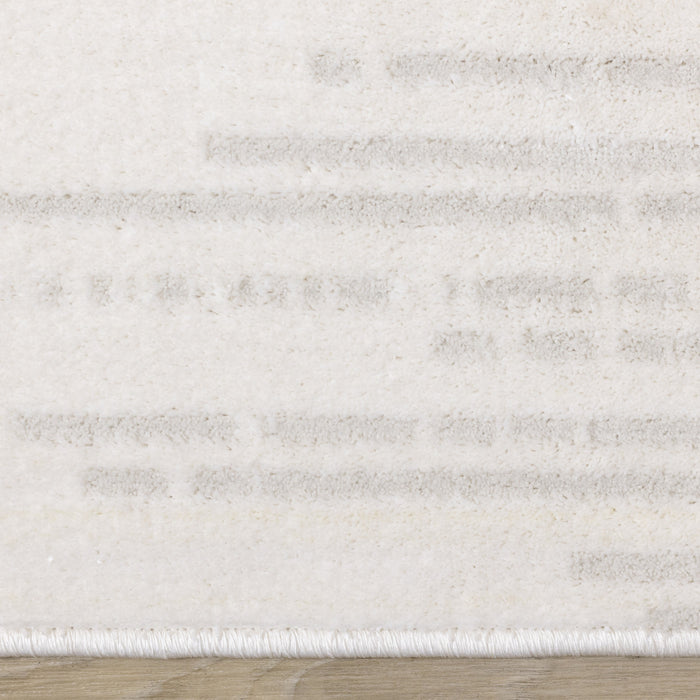 Carpette Hudson à motifs de rayures modernes - 7 pi 10 po x 10 pi 6 po