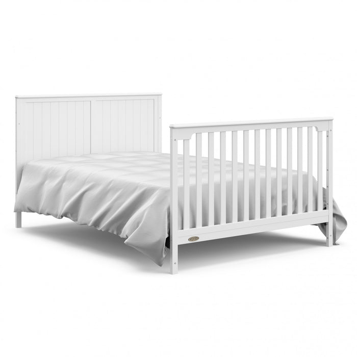 Graco Hadley Lit de bebe convertible 5-en-1 avec table a langer et tiroir - Blanc