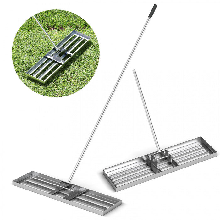 Costway Pelouse Nivelage Rake 36 \"x 10\" Outil De Pelouse De Niveau Pour Jardin Arriere-cour/pelouse Argent