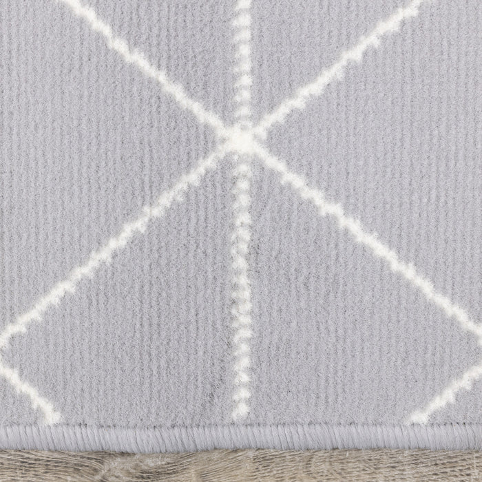 Carpette Florence à motifs de triangles abstraits - 4 pi 7 po x 6 pi 7 po