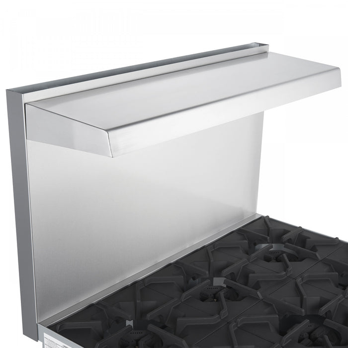 Cuisiniere a gaz Commerciale en acier inoxydable de 36 po, 6 bruleurs, 180 000 BTU – FCMGR0093-36