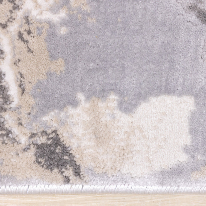 Carpette London à motif d’océan ondulé - 5 pi 3 po x 7 pi 7 po