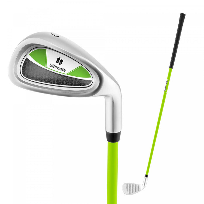 Ultimate Junior #7 Fer Pour Enfants Avec Arbre En Fibre De Verre Et Couverture De Tete Junior Practice Golf Club Green
