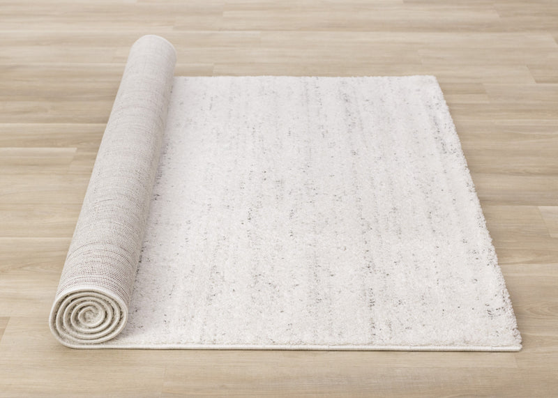 Tapis Surrey mouchete blanc gris, 3'11\" x 5'7\"