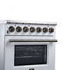 Forno Massimo 30 Inch Freestanding Electric Range, 5 radiant burners, 4.32 cu.ft., White -FFSEL6020-30WHT | Cuisiniere electrique Massimo de 30 po, 5 foyers radiants, 4,32 pi³, blanc - FFSEL6020-30WHT