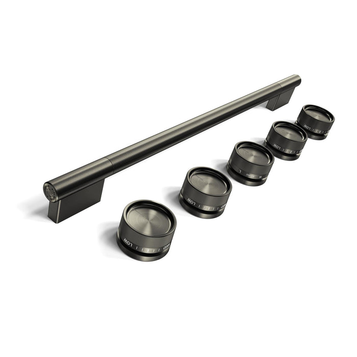 Trousse de poignées KitchenAid pour cuisinière à gaz encastrable intelligente – minerai noir – W11773965
