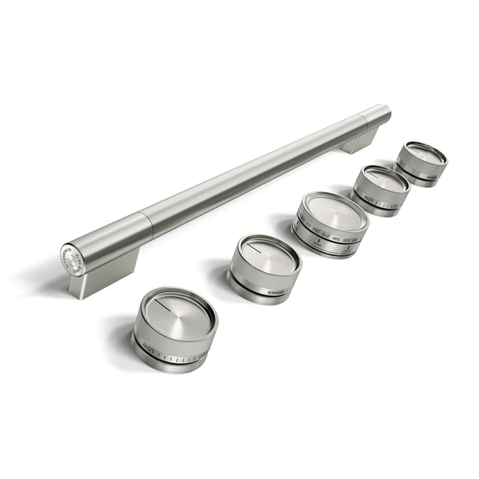 Trousse de poignées KitchenAid pour cuisinière à double énergie de style commercial 30 po – acier inoxydable – W11774724