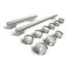Trousse de poignées KitchenAid pour cuisinière à double énergie de style commercial 48 po – acier inoxydable – W11774732