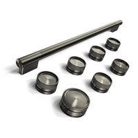 Trousse de poignées KitchenAid pour cuisinière à induction de style commercial de 48 po – minerai noir – W11774739